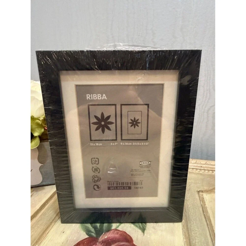 IKEA RIBBA Black Picture Photo Frames Set of Two